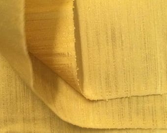 Vintage Gold Silk Fabric / Vintage Silk Fabric / Gold Silk Fabric / Mustard Gold Silk Fabric / Silk Fabric