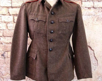Soviet Bulgarian army coat winter wool USSR military surplus S to XXL