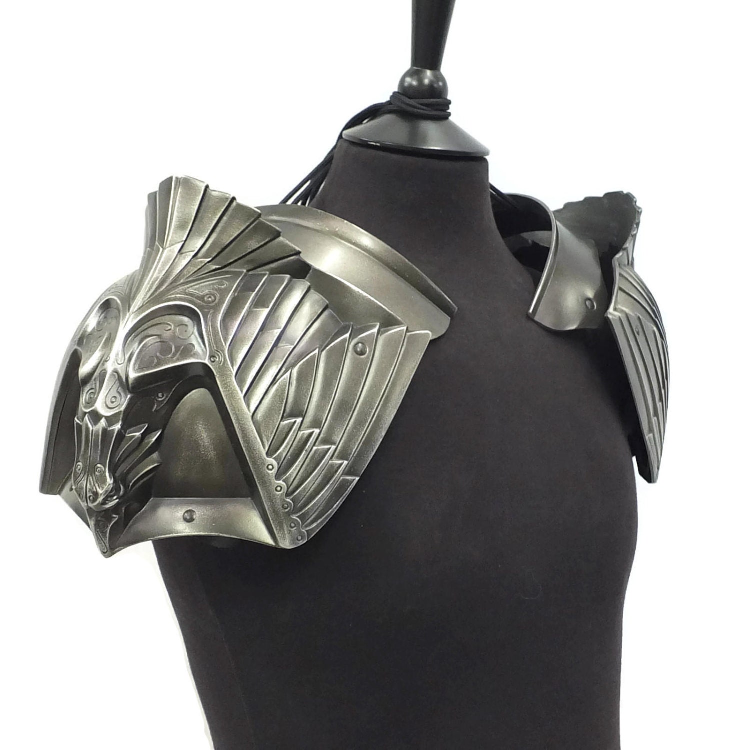 Larp Armor Fantasy Eagle pauldrons shoulder armor cosplay