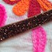 Designer Brown Velvet Shimmering Indian trim Ribbon Crafting Sewing Border lace 5 yard RT186