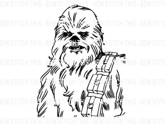 Chewbacca Svg, Chewy Silhouette Decals, Star Wars Shirt Svg, Starwars