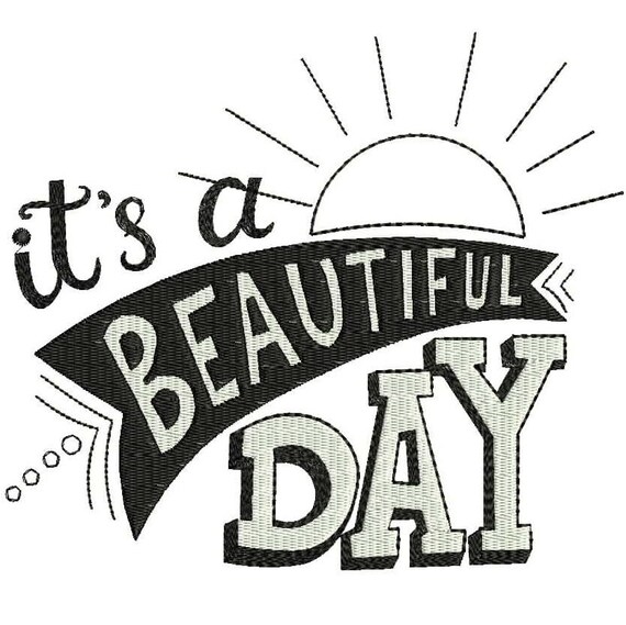 Items similar to It's a Beautiful Day Machine Embroidery Designs ...