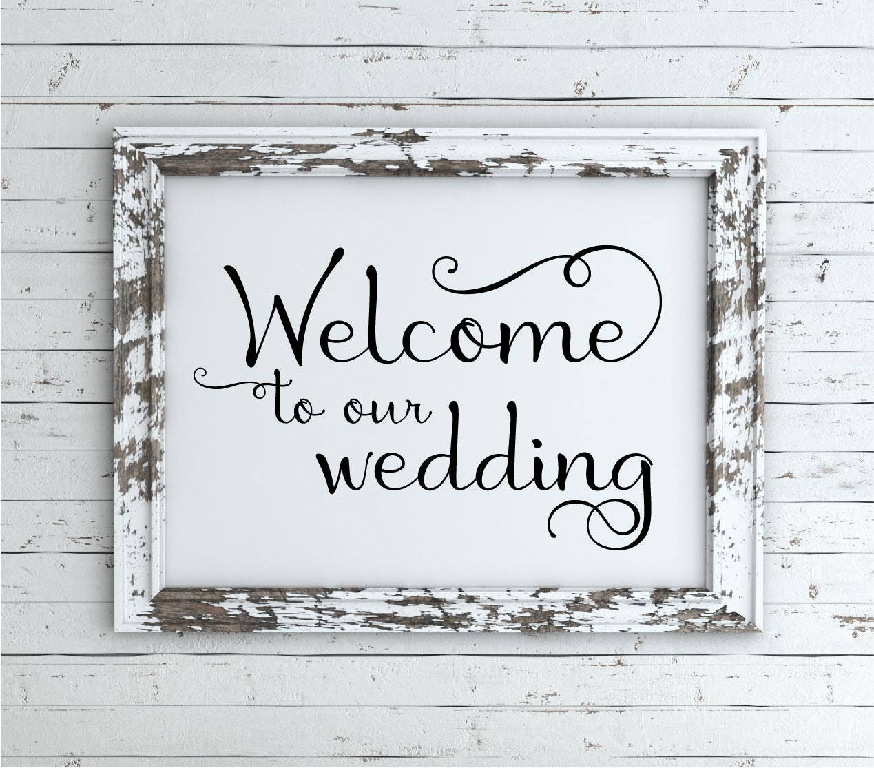 Download Welcome To Our Wedding SVG Cut File