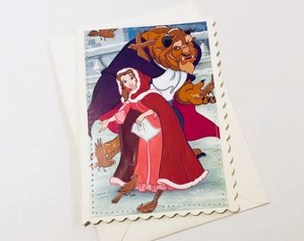 Beauty and the Beast - Disney Greeting Card and Envelope - Blank