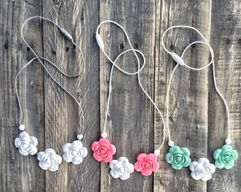 Silicone Beads Teething Necklace / Nursing Necklace Jewelry for Mom and Baby Shower Gift - LUST