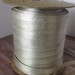 Vintage shiny silver belting for cuff bracelets, jewelry making, silver fabric trim, silver fabric stay,collage art mixed media, assemblage