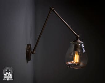 Wall Sconce | Articulating Sconce | Oil Rubbed Bronze | Reading Light | Bedroom Light | Light Fixture