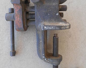 Vintage Small TNC Clamp-on Bench Vise