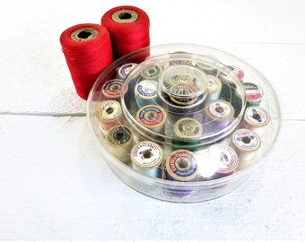 Vintage 24 Wooden Thread Spools