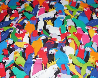 Rainbow Parrot - Alexander Henry Fabric 1 Yard