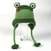 PATTERN-Knit Frog Hat