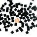 Black Opal Mosaic Tile Hand Cut From Spectrum Stained Glass, Choose From 3 Shapes & 12 Different Sizes, Perfect for Mosaic Art and Crafts