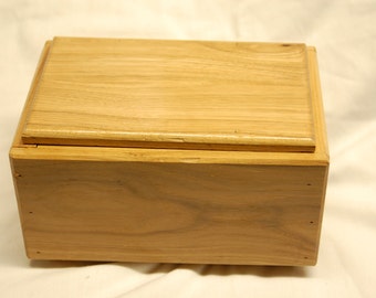 Hand-made hickory decorative box