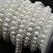 1 yard costume pearl strass chain rhinestone applique trims silver For DIY Clothes Dress Crafts