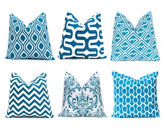 Euro Sham Teal Pillow Covers - Decorative Pillow Covers - Throw Pillow Covers - Teal Bedding - Sofa Pillow Covers - Pillow Shams