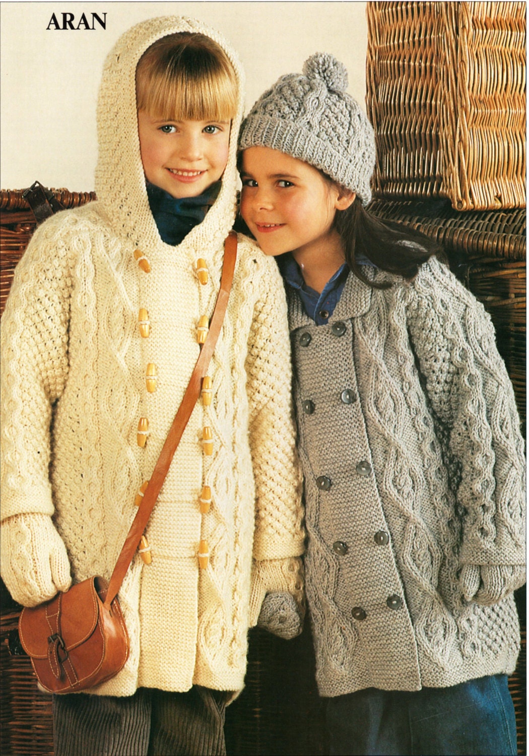 Childrens Knitting Pattern childrens aran coats aran jackets