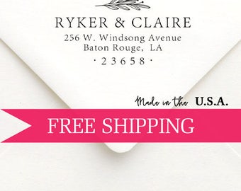 Custom Return Address Stamp-Self Inking-Rubber Stamp-Personalized Stamp-Housewarming Gift-Client Gift-Wedding Stamp-Invitation Stamp