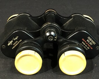Mid Century Binoculars, Vintage Vega Swift Oceanic Optics, Black 6x 30 Glasses, Hunting Binoculars Model 750, Coated Precision Binoculars