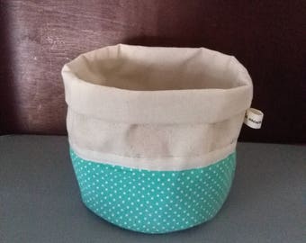 Recycled clothing storage basket
