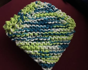 ONE knitted 100% cotton dishcloth/washcloth