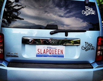 Big Gigantic Vinyl Decal - SLAPQUEEN.COM Holographic Bumper Sticker EDM Festival