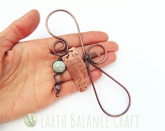 Moonlight Dreams Bookmark, Bohemian Gifts, Book Lovers, Rustic Metal Book Mark, Gifts for Book Worms, Copper Tags, Whimsical Gifts, Jadeite