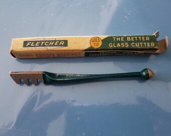 Vintage Fletcher No. 02 Glass Cutter w/Box