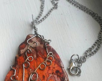 Orange Jasper necklace