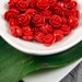 Lot of 5 12x12x9mm CINNABAR Rose Bead Flower FireBrick Chinese Carved Red Loose Bulk Beads 5pcs In Stock Ships Same Day from US Seller