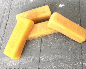 100% Natural 1 oz Pure Beeswax Block Bars - Great for Living History Needs, Salves, Lotions, Sewing And More