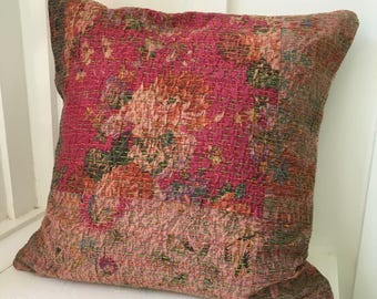 Vintage Kantha Boho Cottage Pillow Cover 10