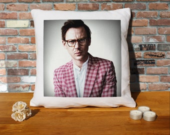 Jimmi Simpson Pillow Cushion - 16x16in - White