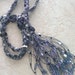 Beaded Trellis Necklaces, Purple