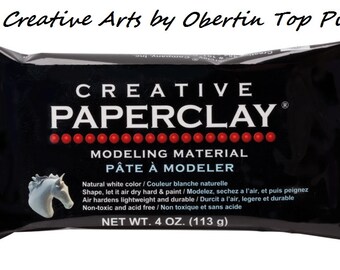 4oz Creative Paper Clay Air Dry Modeling Material White, Acid-Free, Non-Toxic and Lightweight