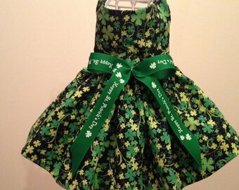 Clover All Over St. Patrick's Day Dog Dress
