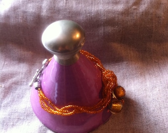 ARNHILD, dazzling silver toggle clasp glass beads