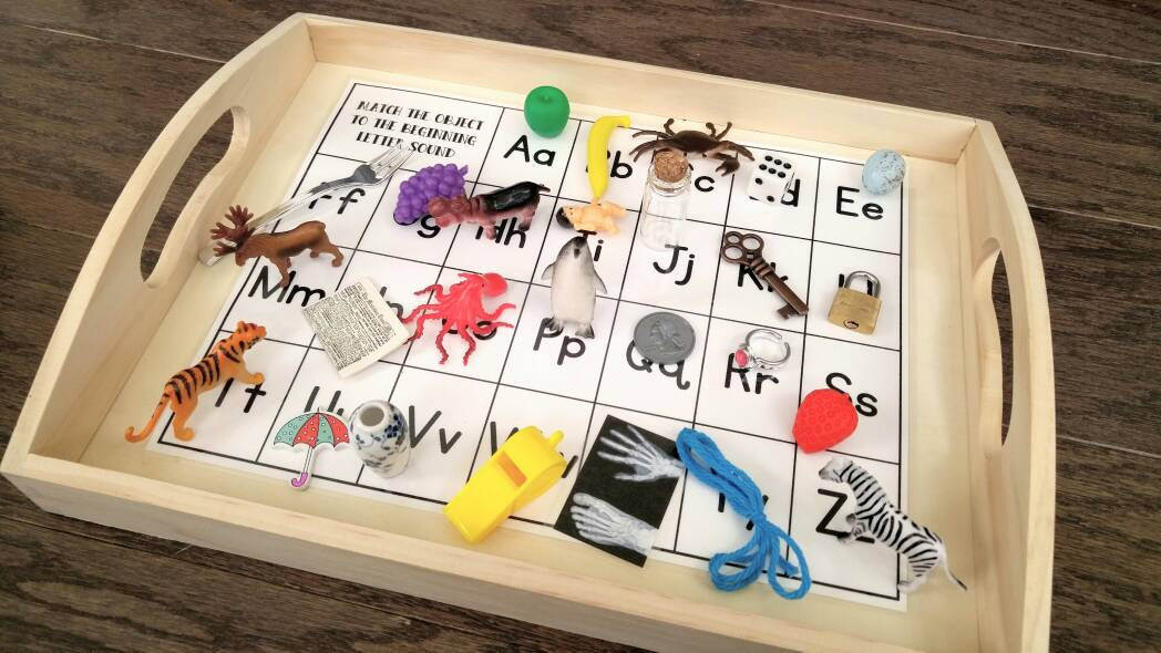 Letter Objects Matching Beginning Sounds Recognition Kids