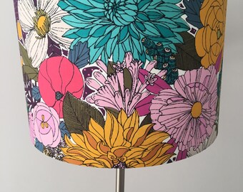 Funky Garden Flowers Bouquet Lampshade 30cm