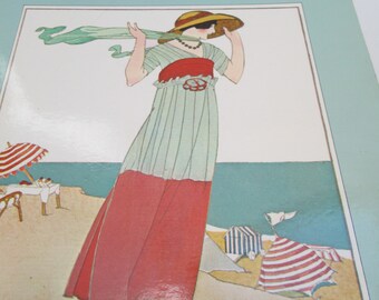 a vintage french fashion plaste book