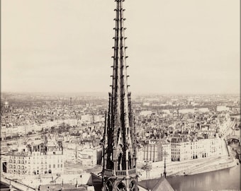 Poster, Many Sizes Available; Notre Dame, Paris, France 1859