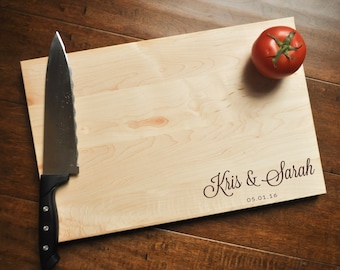 Personalized Cutting Board - Engraved Cutting Board, Custom Cutting Board, Wedding Gift, Housewarming Gift, Anniversary Gift, Engagement