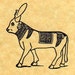Sacred Apis Bull Rubber Stamp