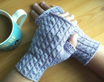PATTERN - Autumn Twist Mitts pdf pattern