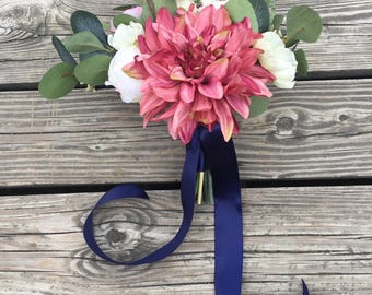 Bridal bouquet, wedding bouquet, silk flowers, floral arrangements