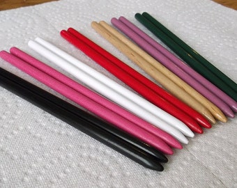 Fun Painted Straight Hairsticks or Shawl Sticks