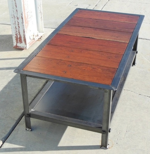 Items Similar To Vintage Industrial Coffee Table Modern Industrial   Il 570xN.391250212 97t6 