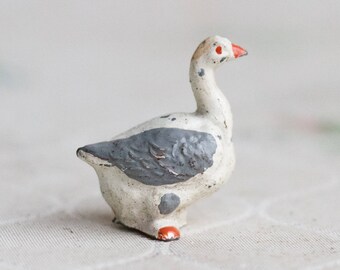 Lead Goose - Antique Farm Animal - Iron Cast Toy - Made in England