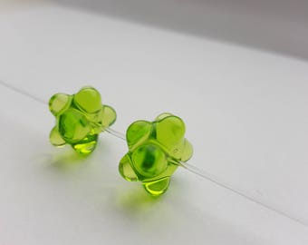 Handmade,Murano Glass Small Beads 2pcs