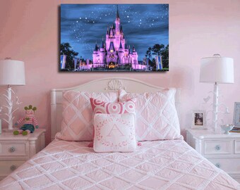Cinderella Castle 36 x 22 Art Print Home Decor Canvas Print Poster Wall Art