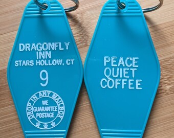 GILMORE GIRLS inspired "Dragon Fly Inn" keytag
